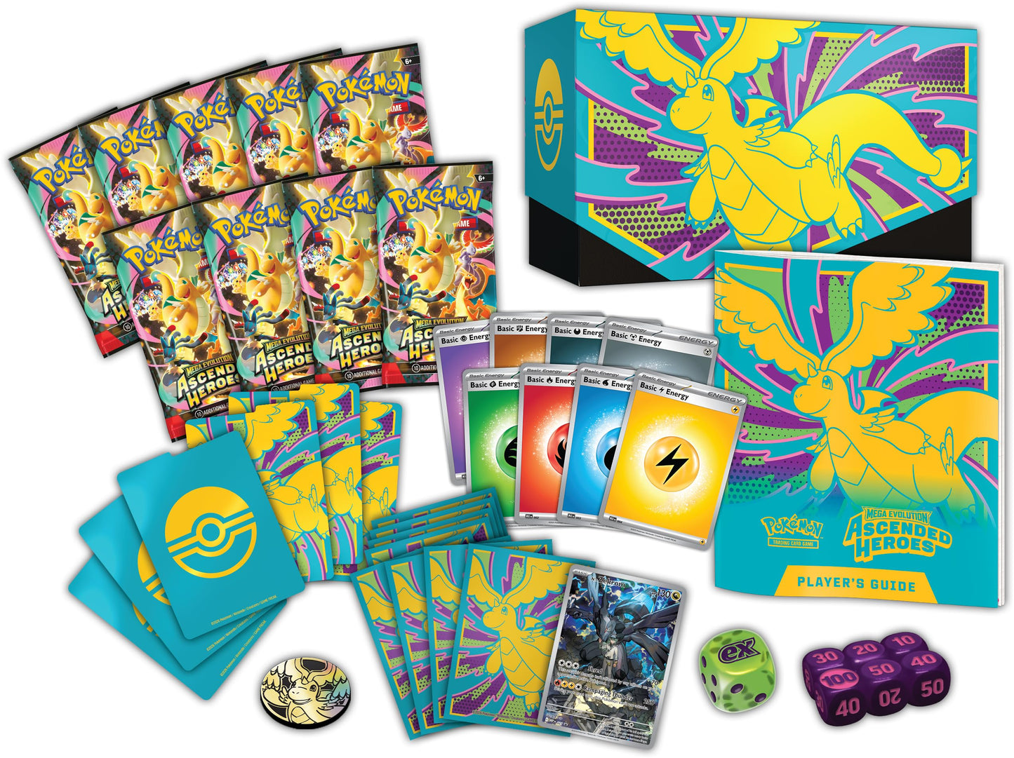Pokémon TCG: Mega Evolution—Ascended Heroes Elite Trainer Box (1 Full-Art Promo Card