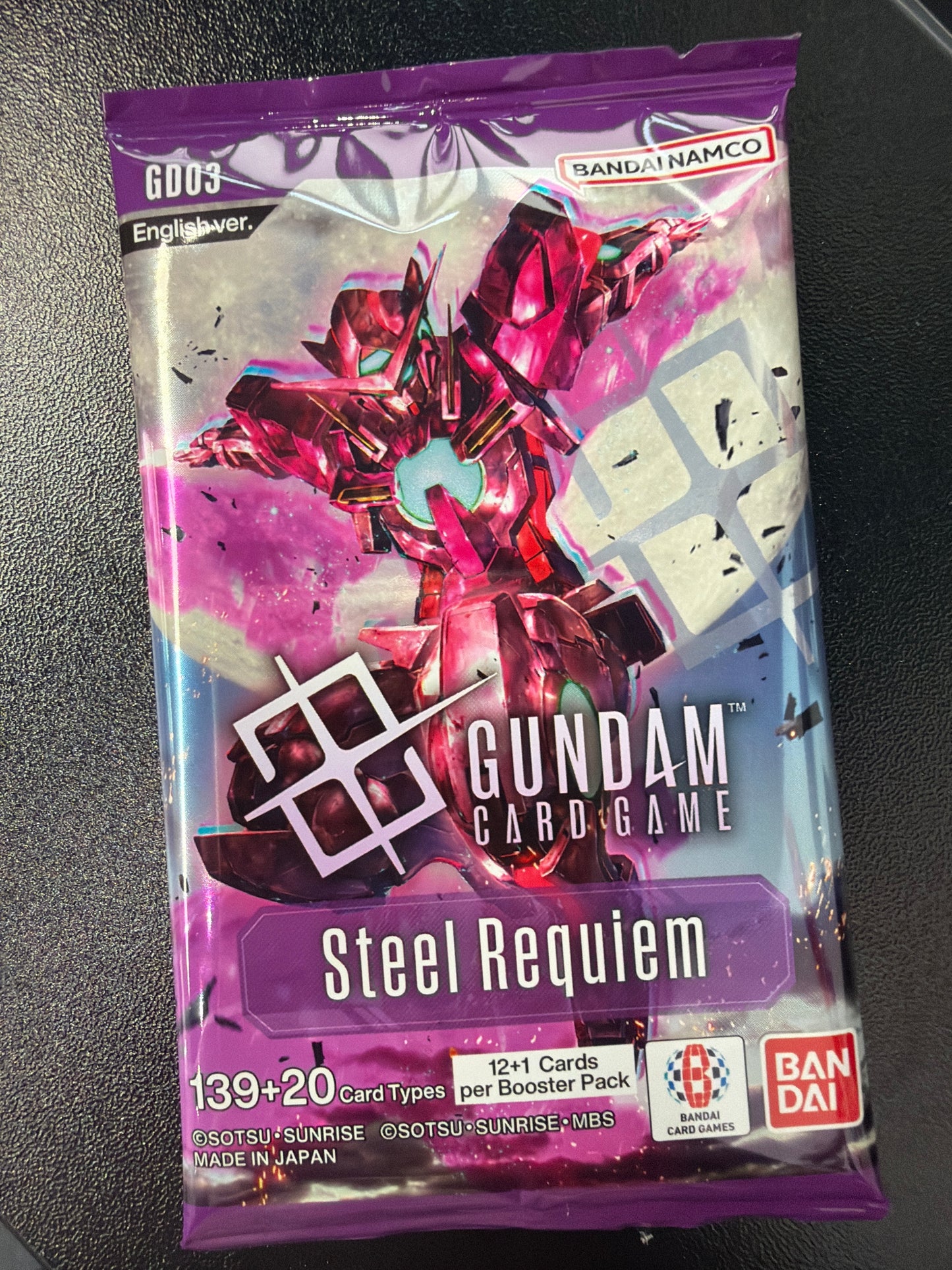 Gundam Card Game GD03 Steel Requiem Booster Pack