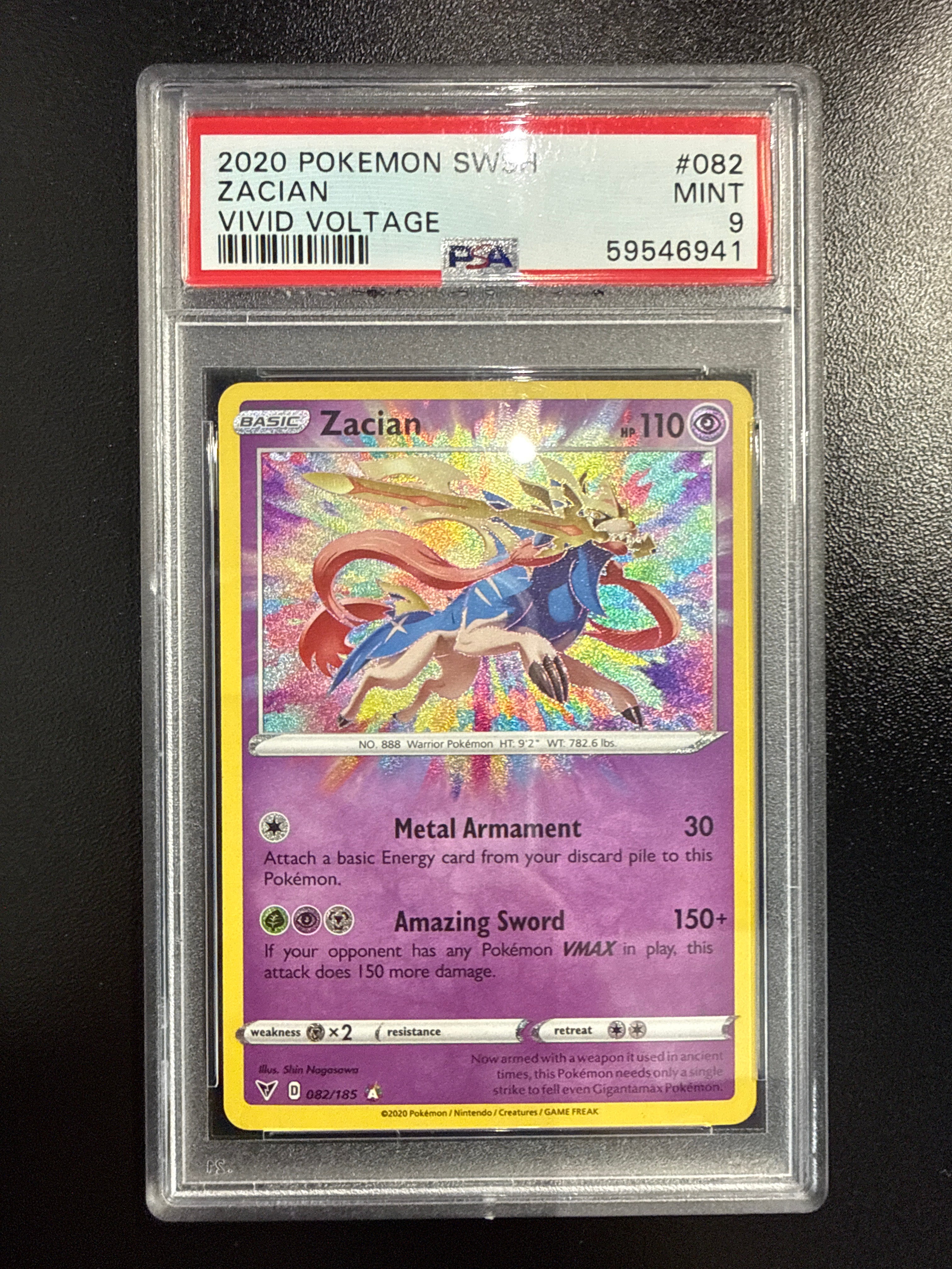PSA 9 Zacian  82