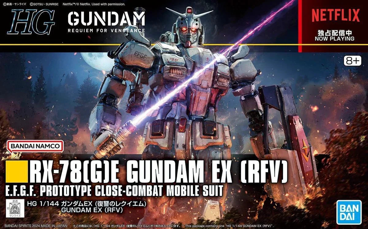 (C) Bandai Hobby HGUC #255 1/144 GUNDAM EX (RFV) (2024)