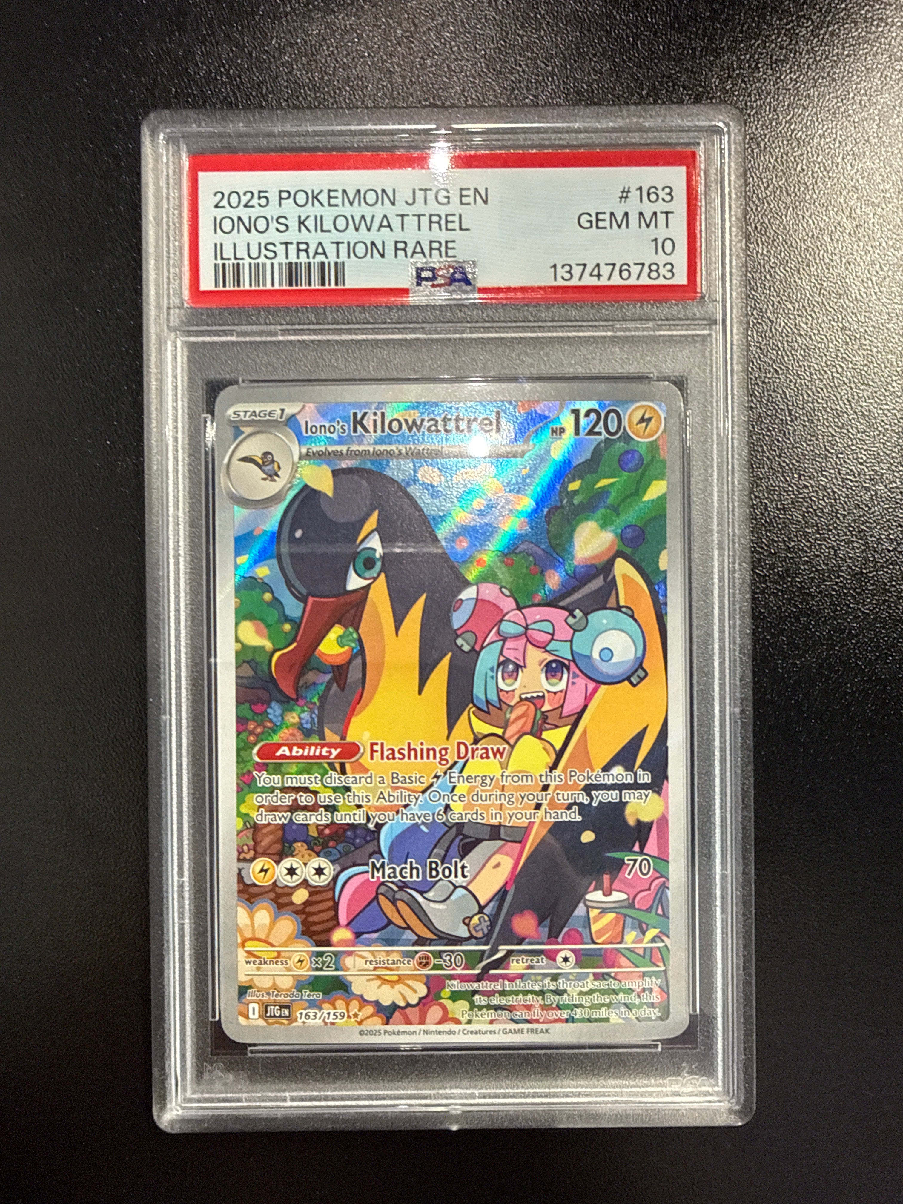PSA 10  iono's Kilowattrel	163