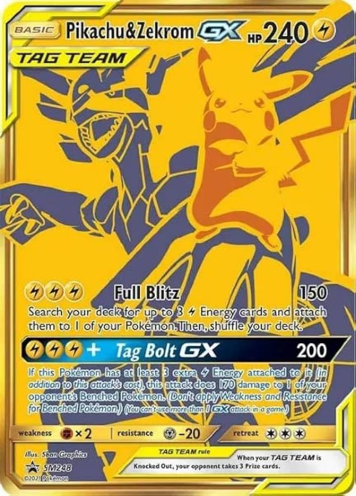 Pikachu & Zekrom GX SM248