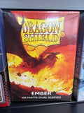 Dragon Shield Sleeves: Dual Matte Ember