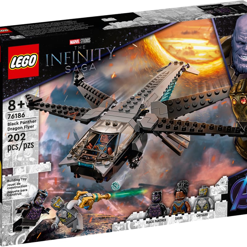 LEGO Marvel Avengers: Black Panther Dragon Flyer 76186 Building Toy (202 Pieces)