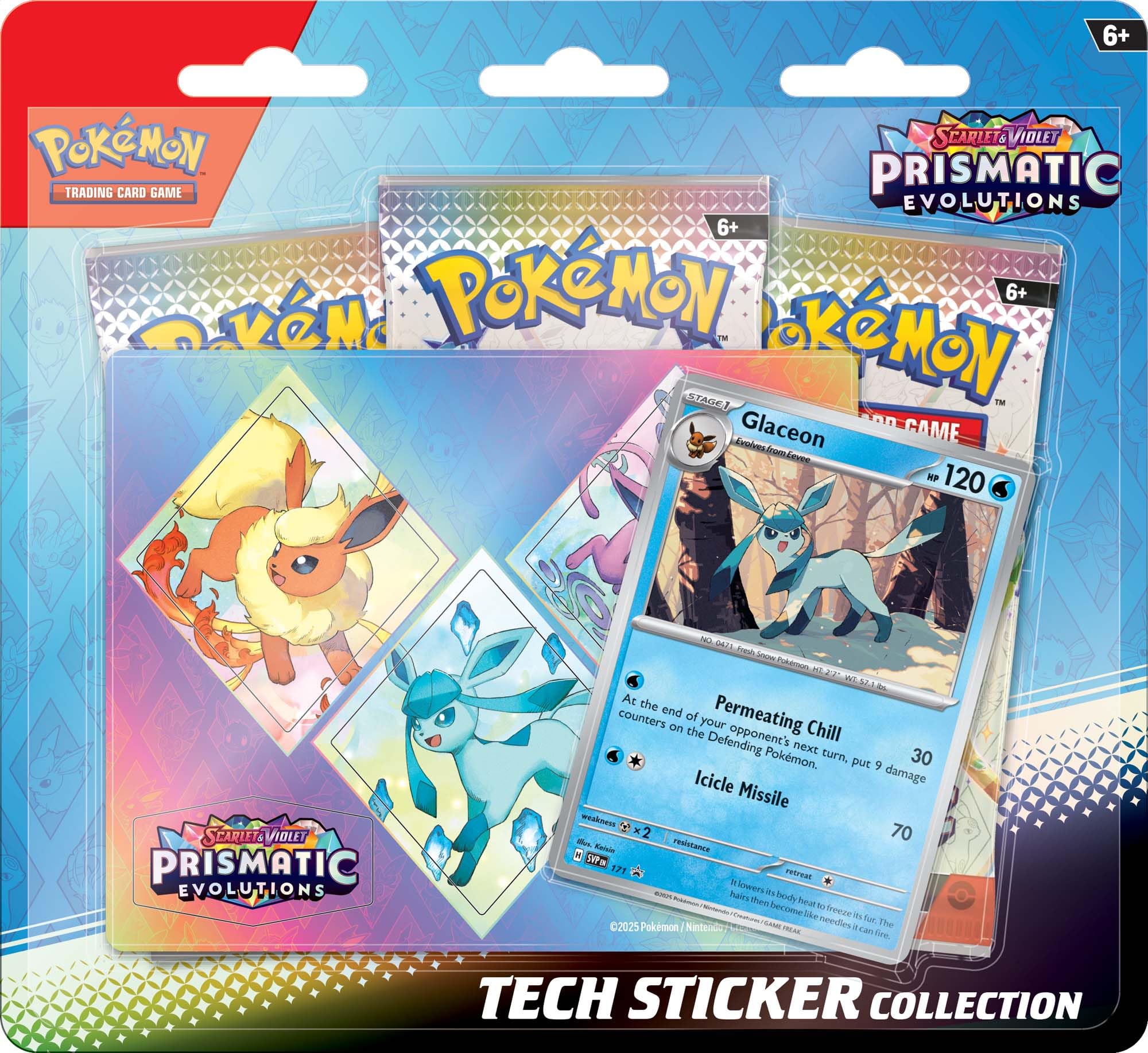 Pokémon - Trading Card Game: Scarlet & Violet - Prismatic Evolutions Tech Sticker Collection (randam)