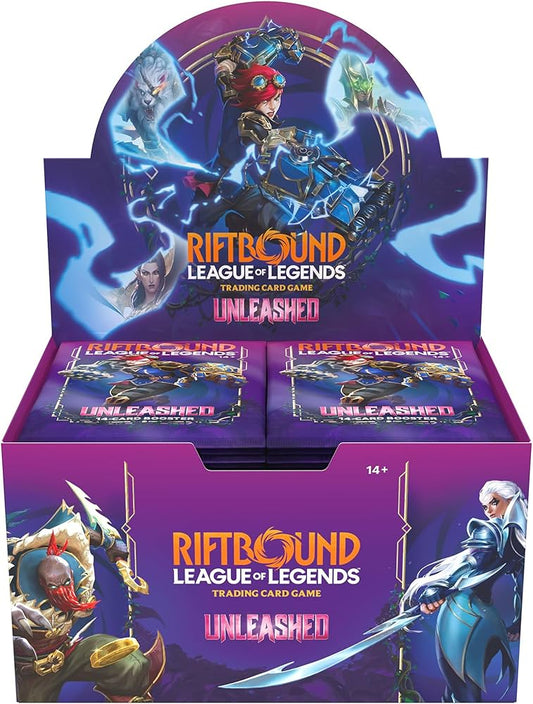 Riftbound league of legends tcg unleashed booster display