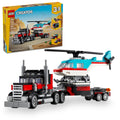 Flatbed Truck with helicopter Lego