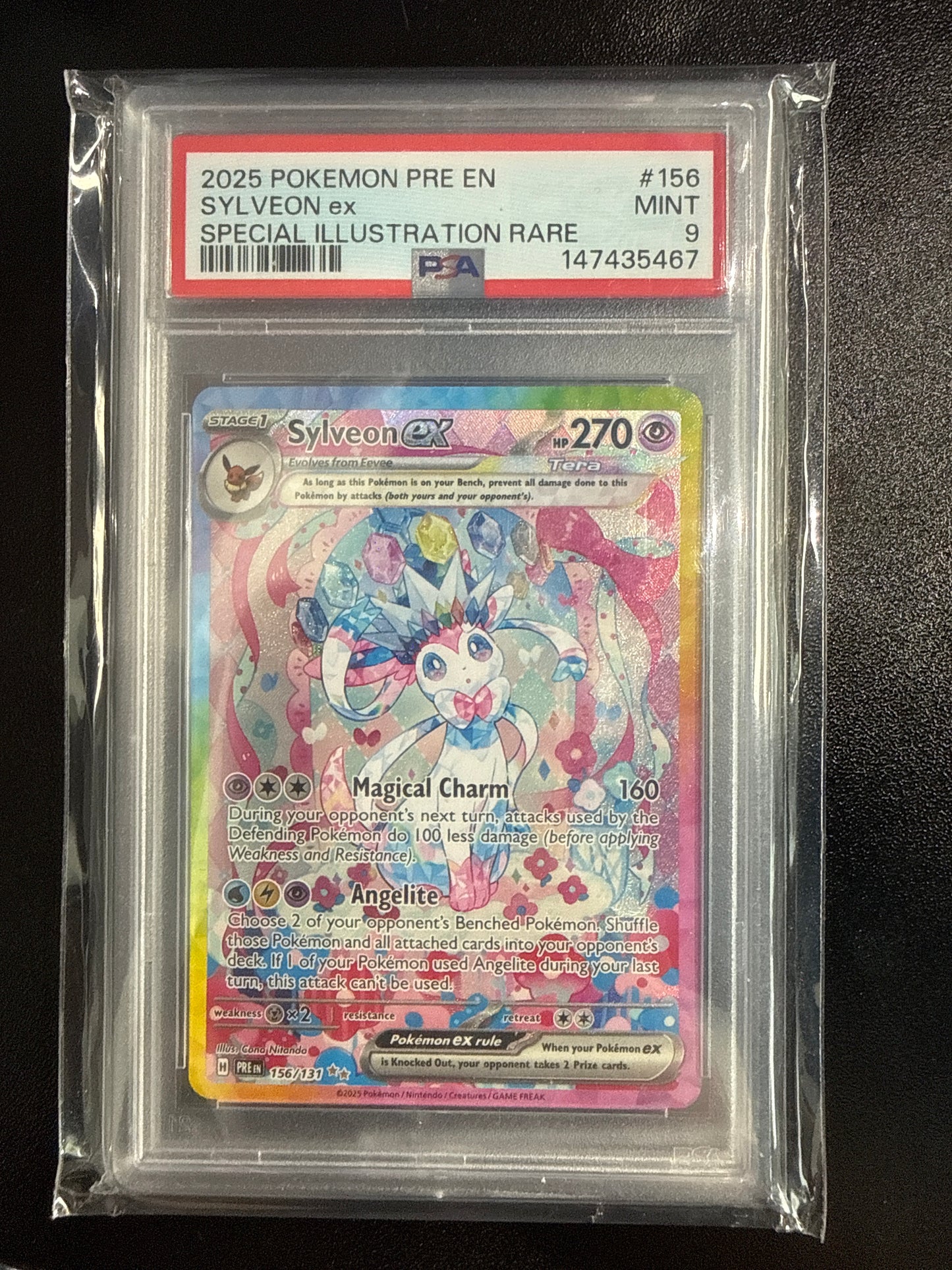PSA 9 Sylveon EX 156