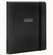 ER 9PKT CARD BINDER WITH ELASTIC BLACK (10)