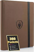 ER PREMIUM ZIP BINDER 360 CARDS BROWN (20)