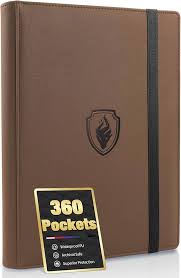ER PREMIUM ZIP BINDER 360 CARDS BROWN (20)