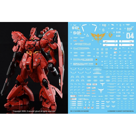 (C) G-Rework [RG] MSN-04 SAZABI (decal v2.0)