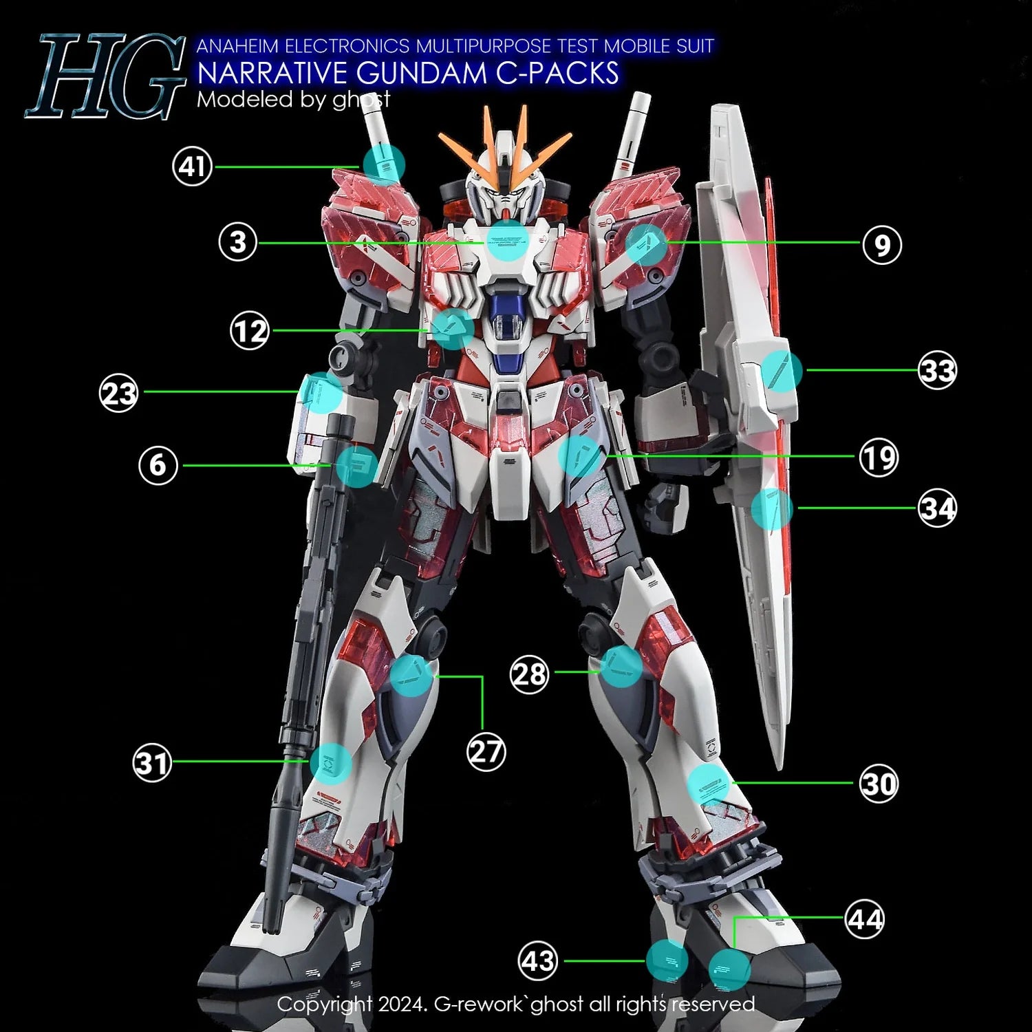 (C) G-Rework [HG] RX-9/C NARRATIVE GUNDAM C-PACK