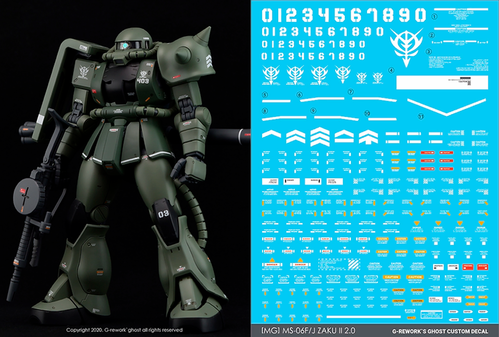(C) G-Rework [MG] ZAKU2 2.0 (decal v2.0)