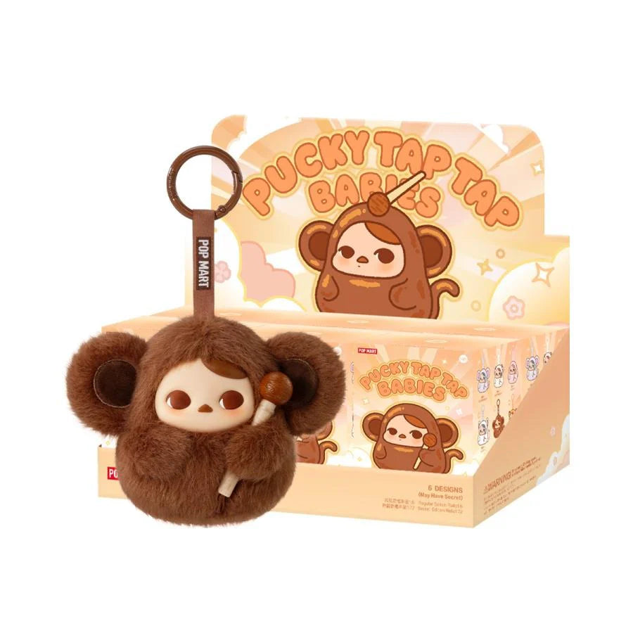 POP MART Authentic PUCKY Tap Tap Babies Plush Pendant Mystery Box