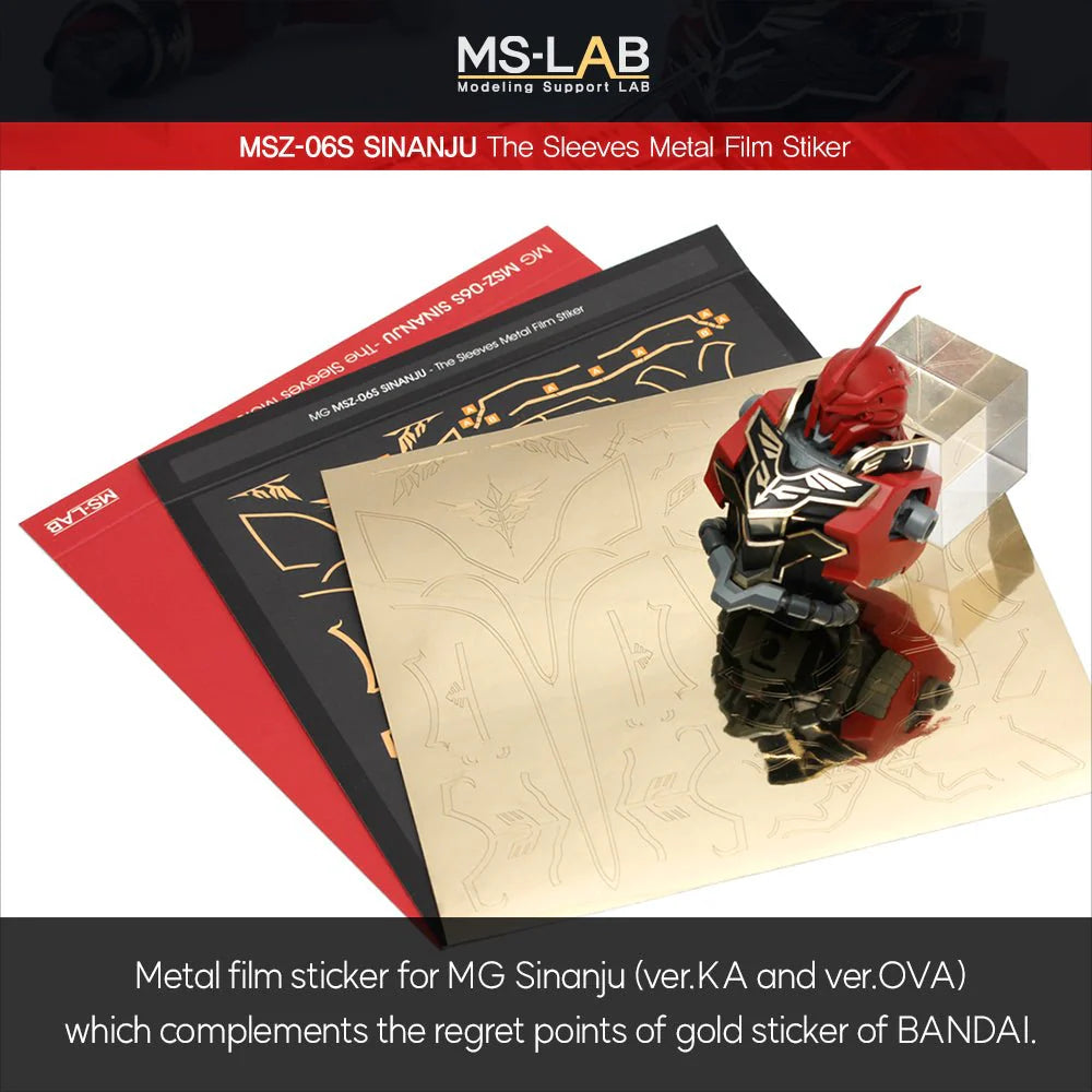 (C) MS-LAB - MSZ-06S - MG SINANJU Metal Film Sticker - Silver