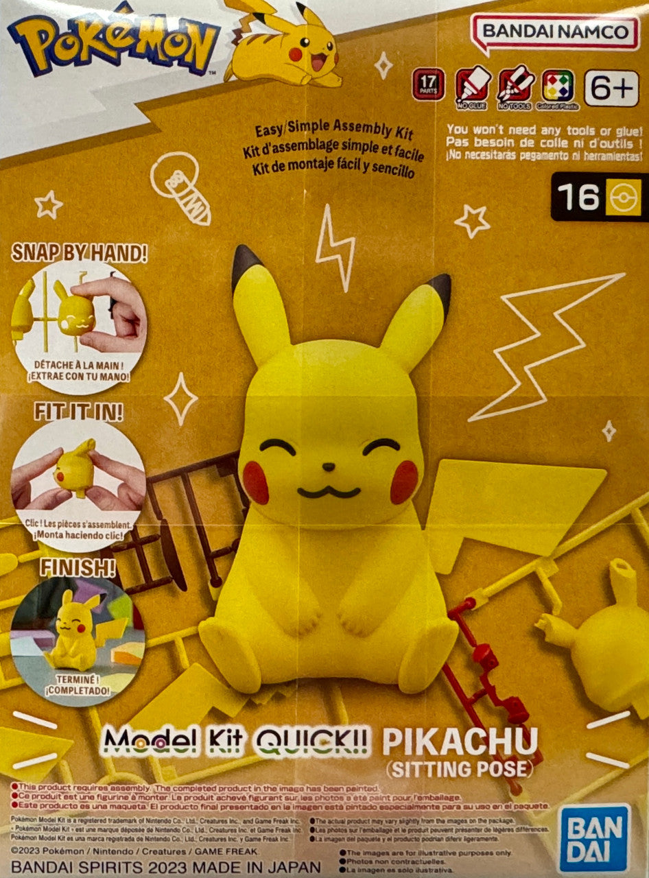 (C) Pokemon Model Kit QUICK!! 16 PIKACHU (SITTING POSE)